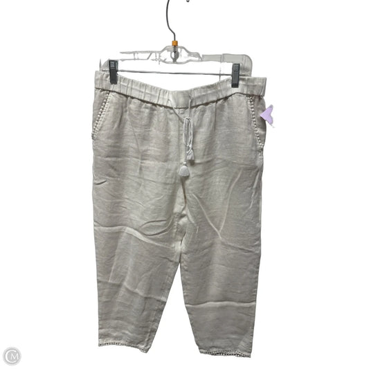 Pants Linen By Talbots In White, Size: 8