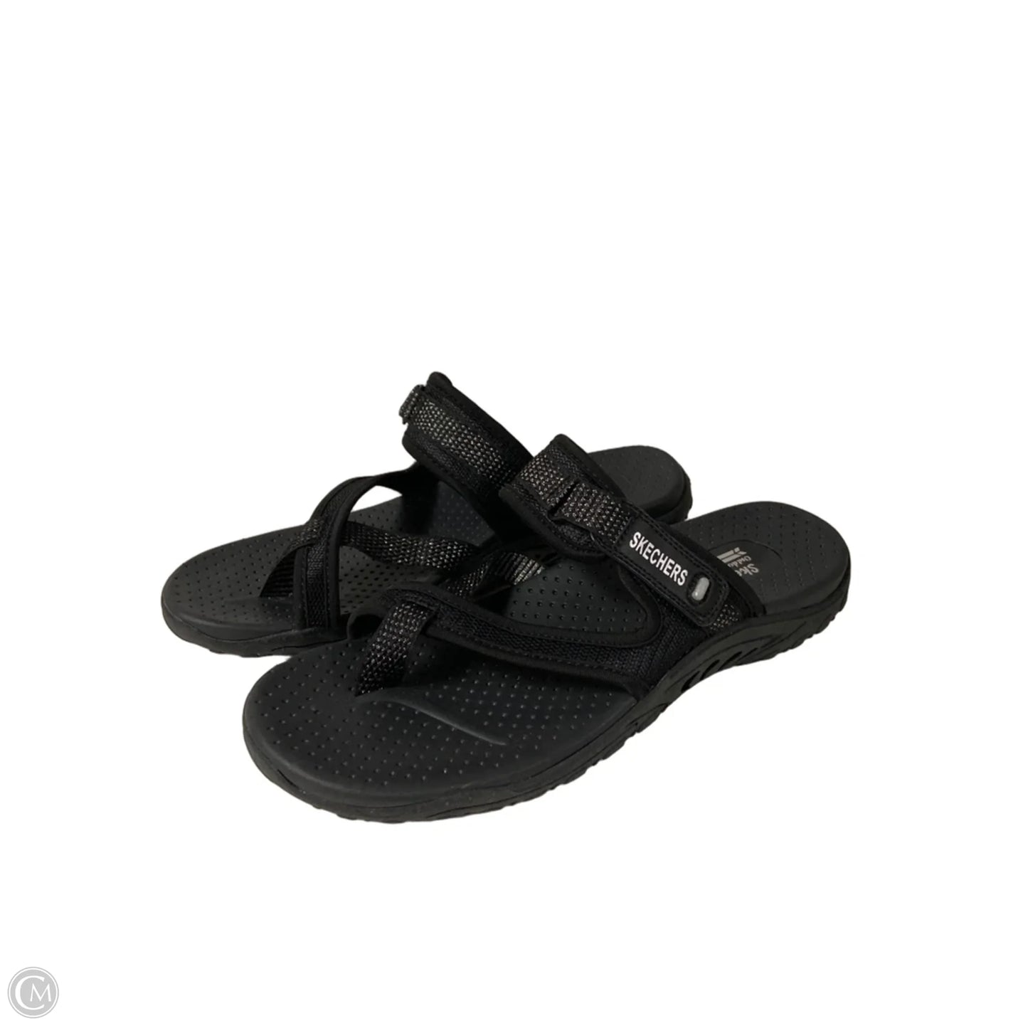 Sandals Flats By Skechers In Black, Size: 10