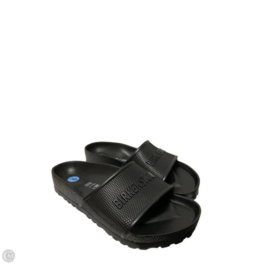 Sandals Flats By Birkenstock In Black, Size: 6