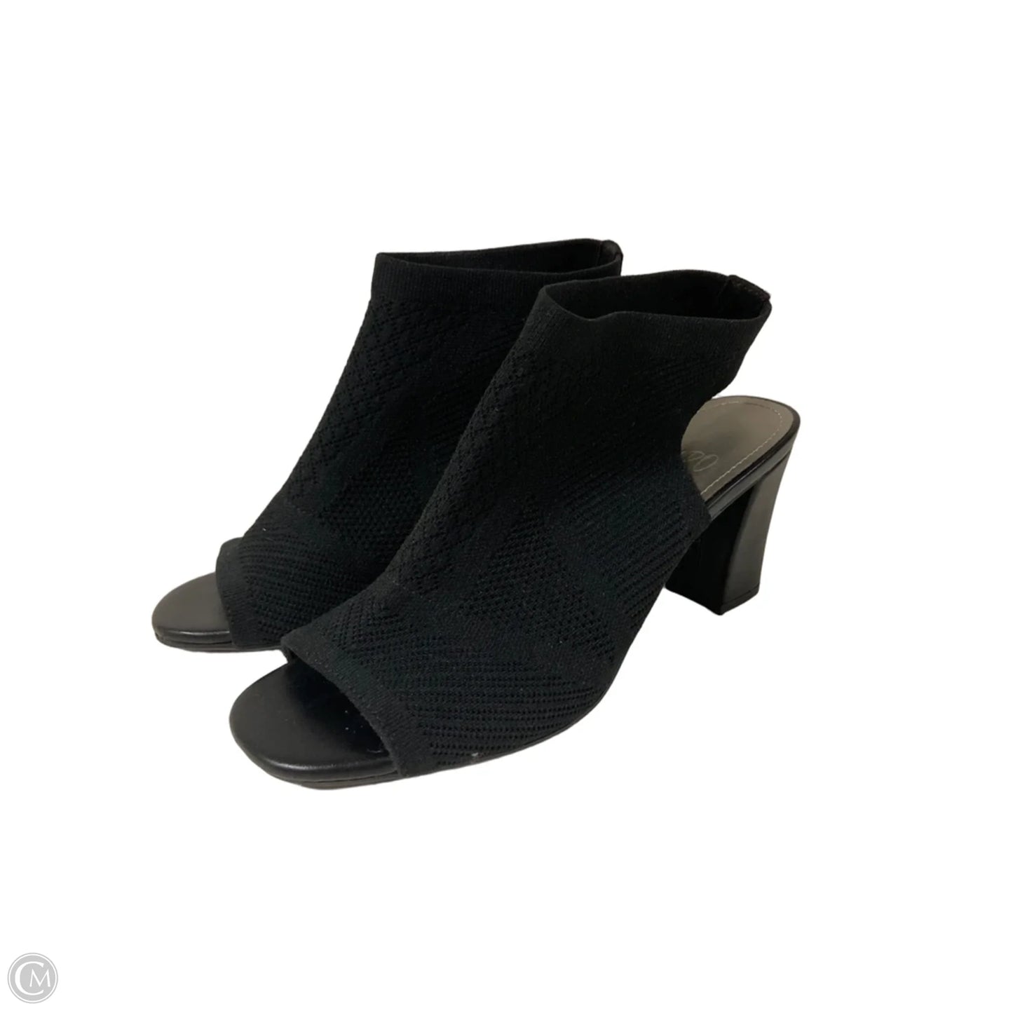 Sandals Heels Block By Impo In Black, Size: 6.5