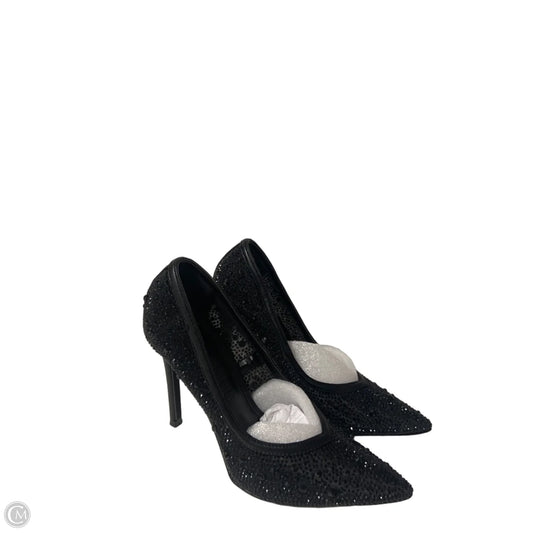 Boots Ankle Heels By Aqua In Black & Silver, Size: 6