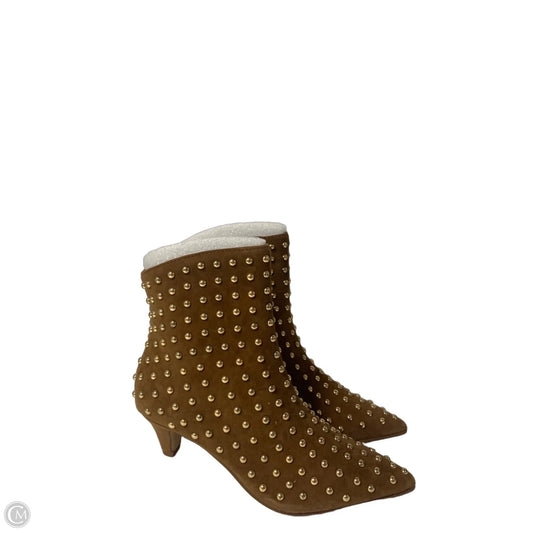 Boots Ankle Heels By Aqua In Tan, Size: 6