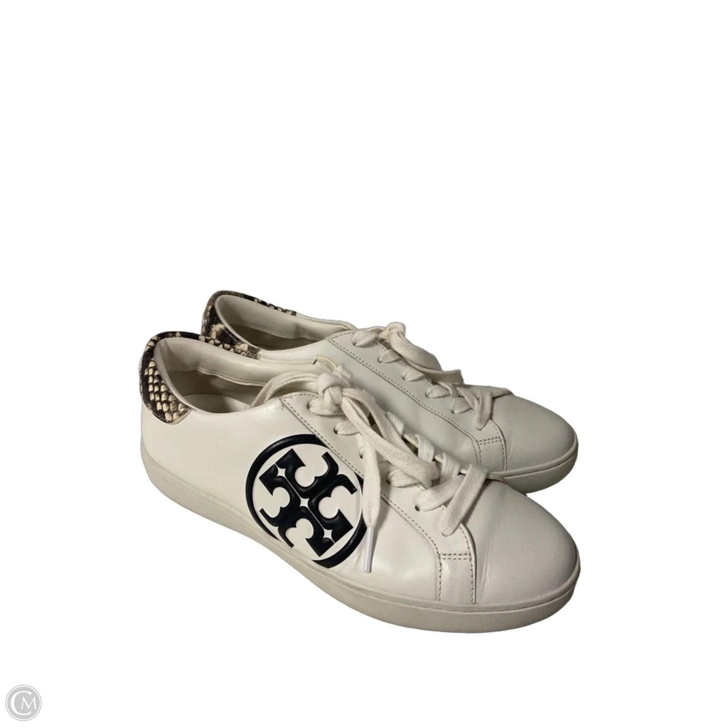 Shoes Designer By Tory Burch In Black & White, Size: 9.5
