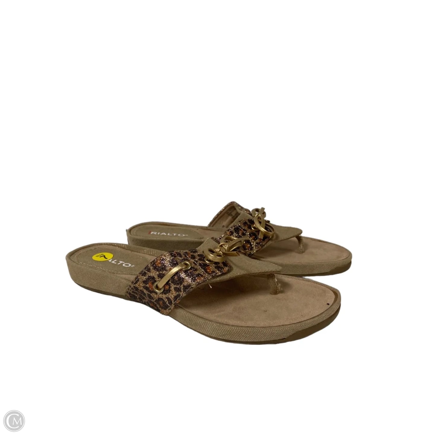 Sandals Flip Flops By Rialto In Animal Print, Size: 7