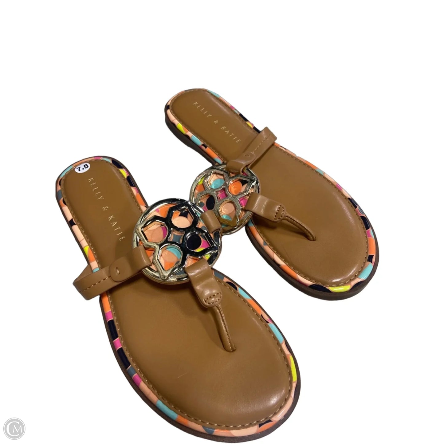Sandals Flats By Kelly And Katie In Tan, Size: 7.5