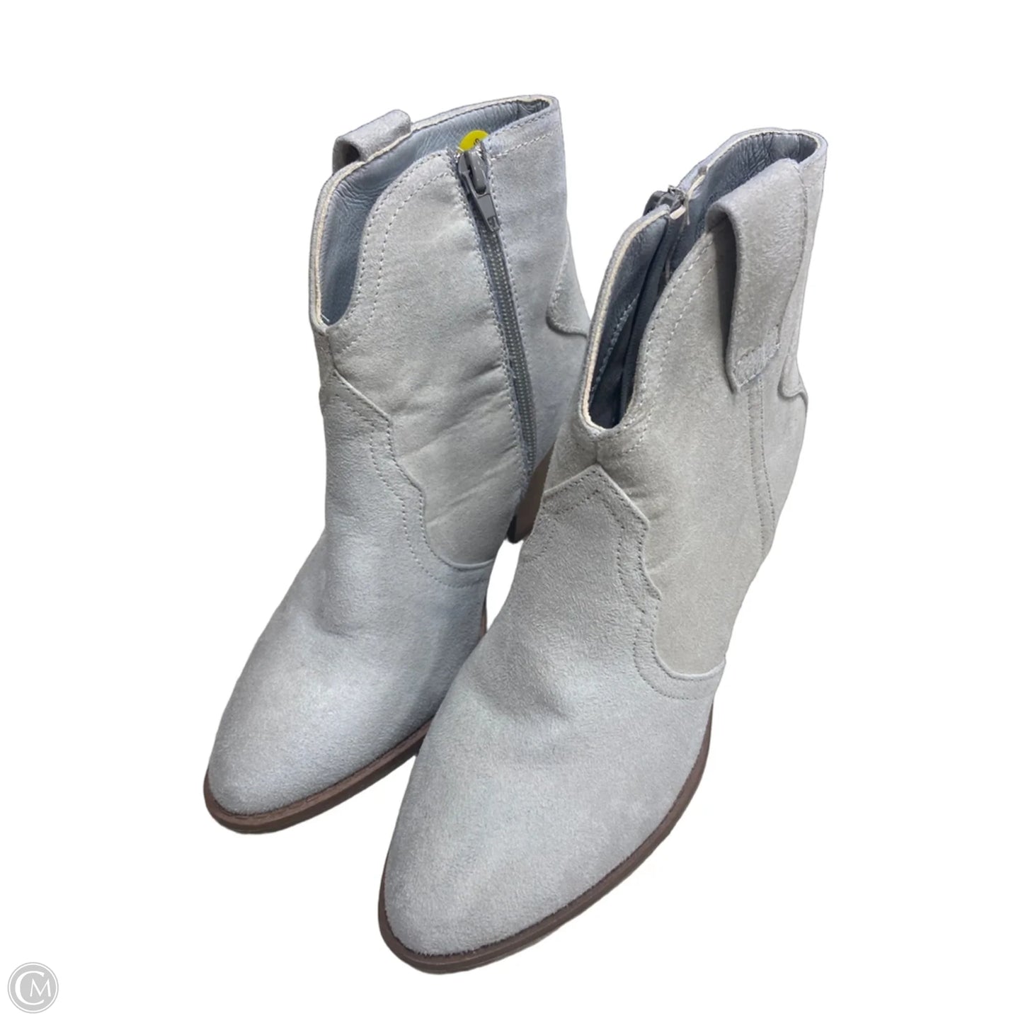 Boots Ankle Heels By Sugar In Grey, Size: 7