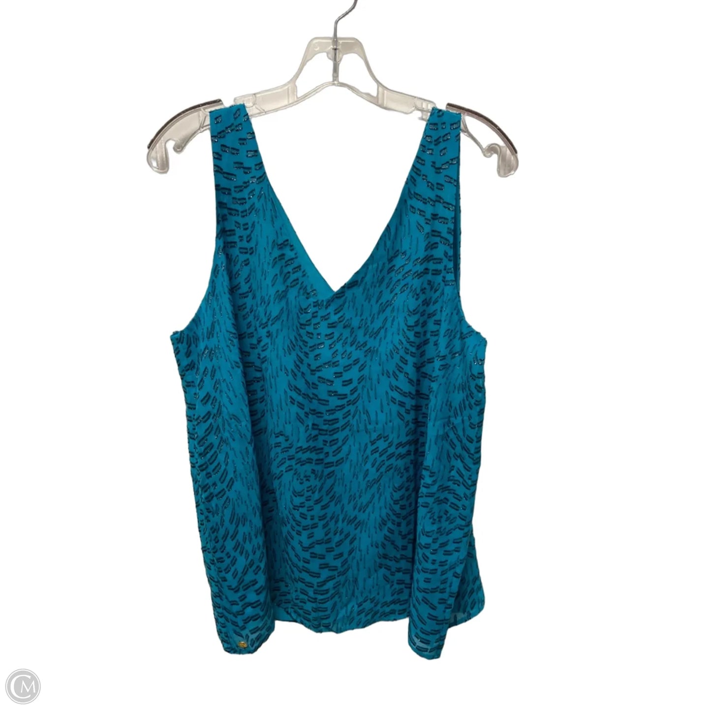 Top Sleeveless Designer By Lilly Pulitzer In Blue, Size: L