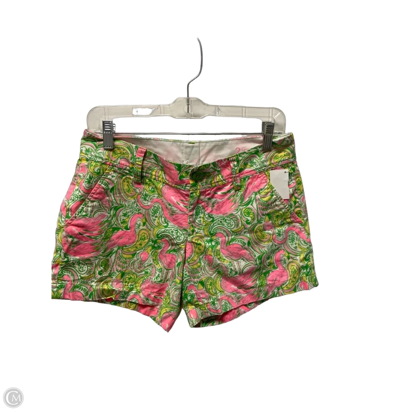 Shorts Designer By Lilly Pulitzer In Green & Pink, Size: 2