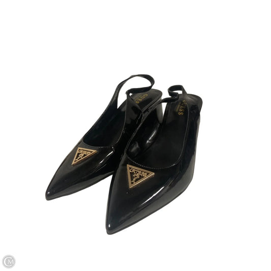Shoes Heels Block By Guess In Black, Size: 10