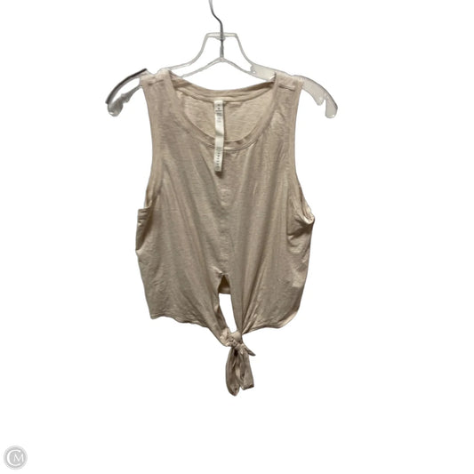 Athletic Tank Top By Lululemon In Beige, Size: M