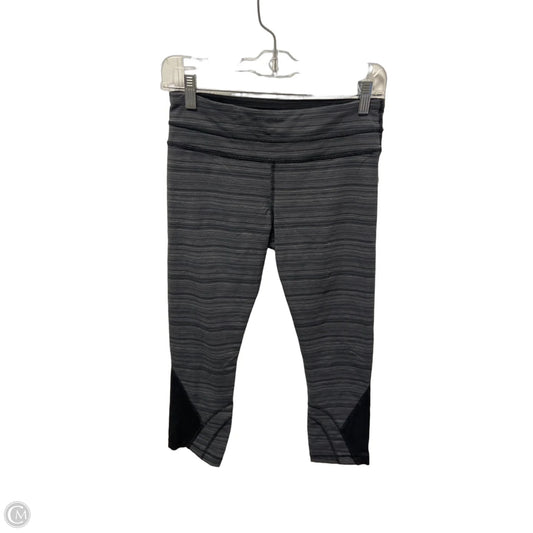 Athletic Leggings Capris By Lululemon In Grey, Size: S