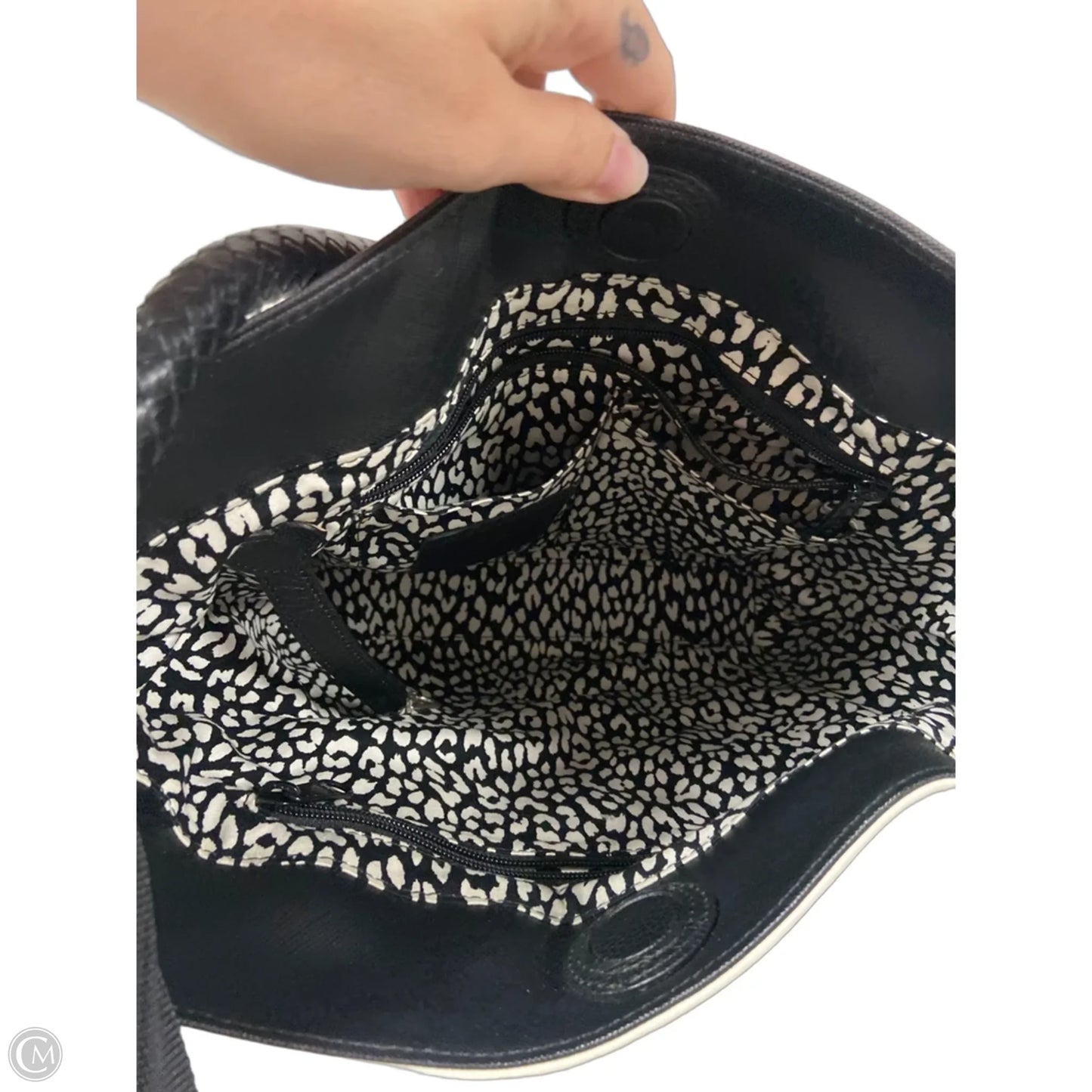 Handbag Leather By Brighton, Size: Medium