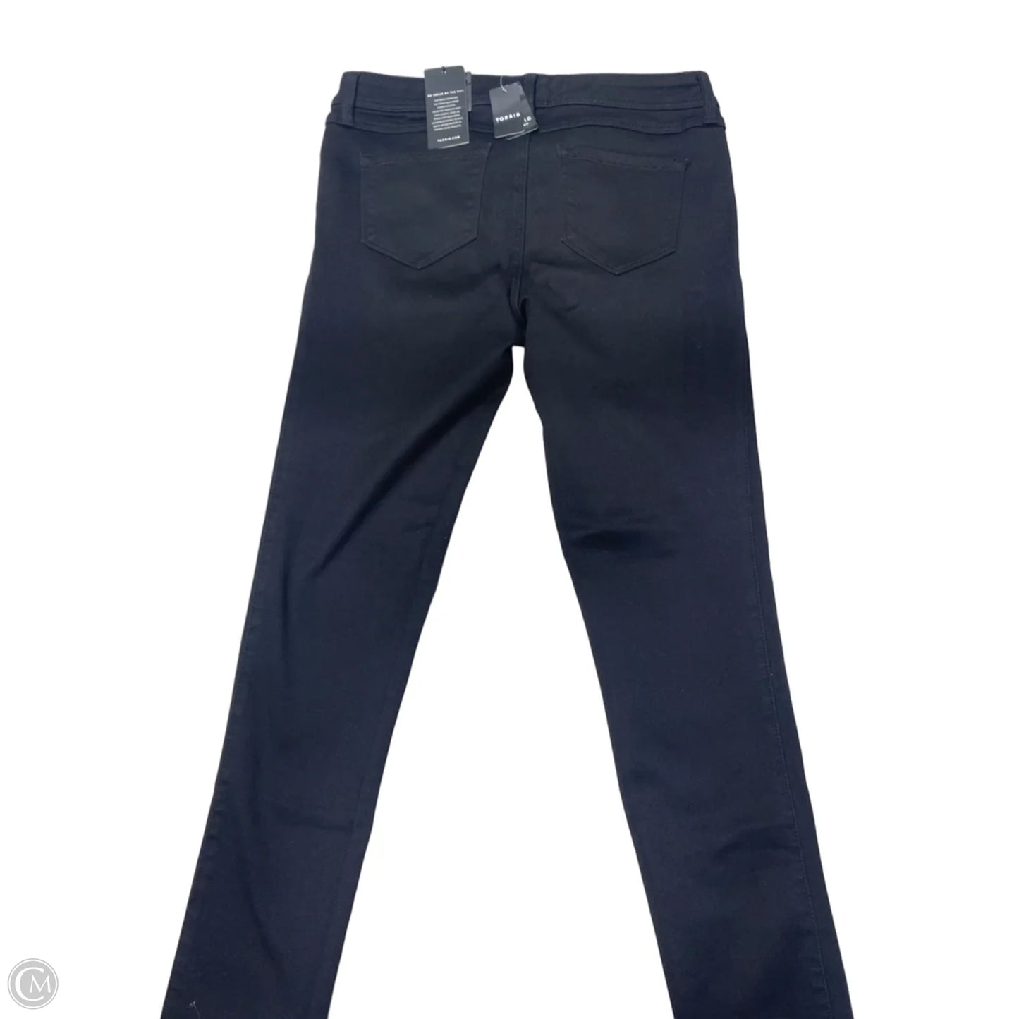 Jeans Straight By Torrid In Black Denim, Size: 14