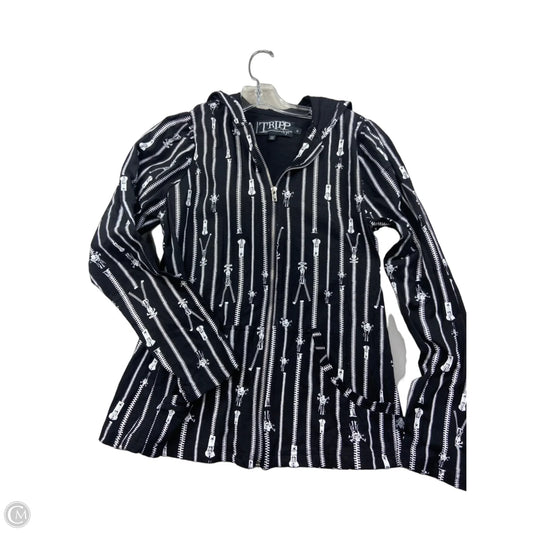 Top Long Sleeve By Tripp In Black & White, Size: Xs