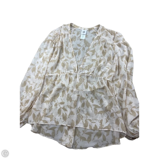 Top Long Sleeve By Cabi In Red, Size: S