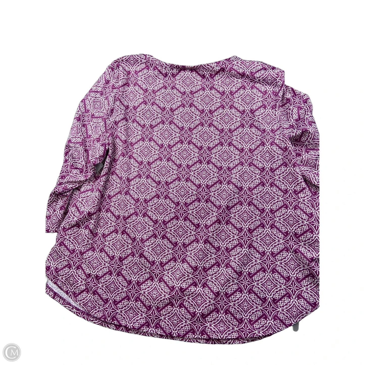 Top Long Sleeve By Ruby Rd In Purple, Size: Xlp