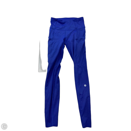 Athletic Leggings By Lululemon In Blue, Size: Xs