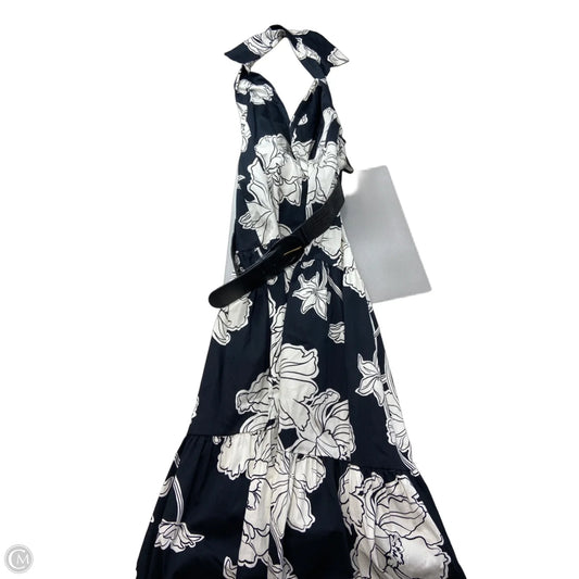 Dress Casual Maxi By Donna Karan In Blue & White, Size: S
