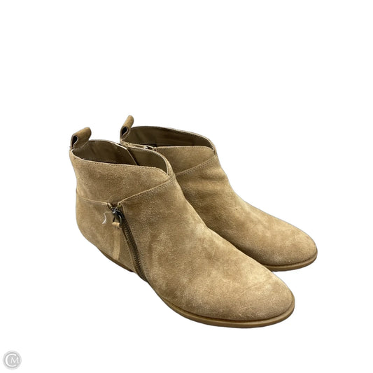 Boots Ankle Flats By Nine West In Tan, Size: 9.5