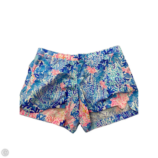 Shorts Designer By Lilly Pulitzer In Blue & White, Size: 12