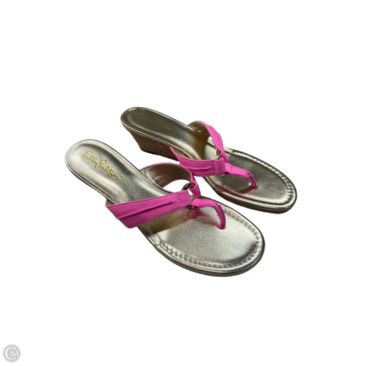 Sandals Designer By Lilly Pulitzer In Pink, Size: 9.5