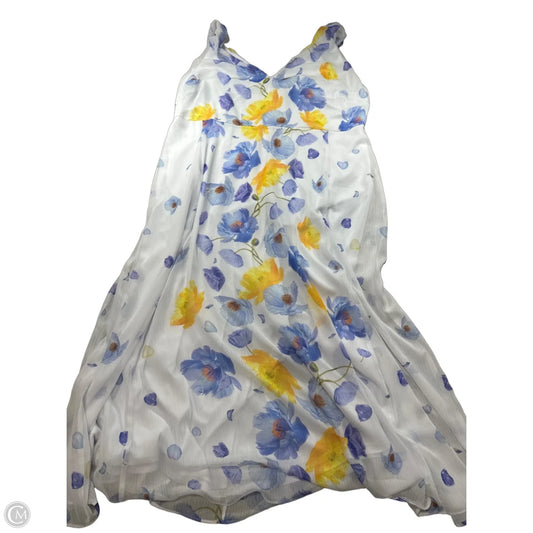 Dress Casual Maxi By Lane Bryant In Blue & White, Size: 2x
