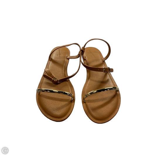 Sandals Flats By Universal Thread In Tan, Size: 7