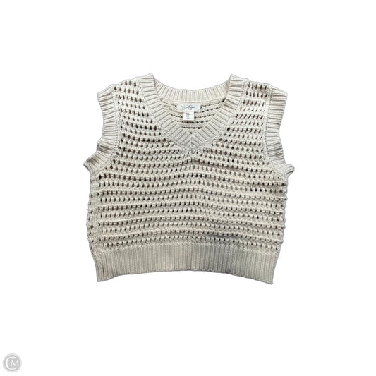 Vest Sweater By Jessica Simpson In Beige, Size: M