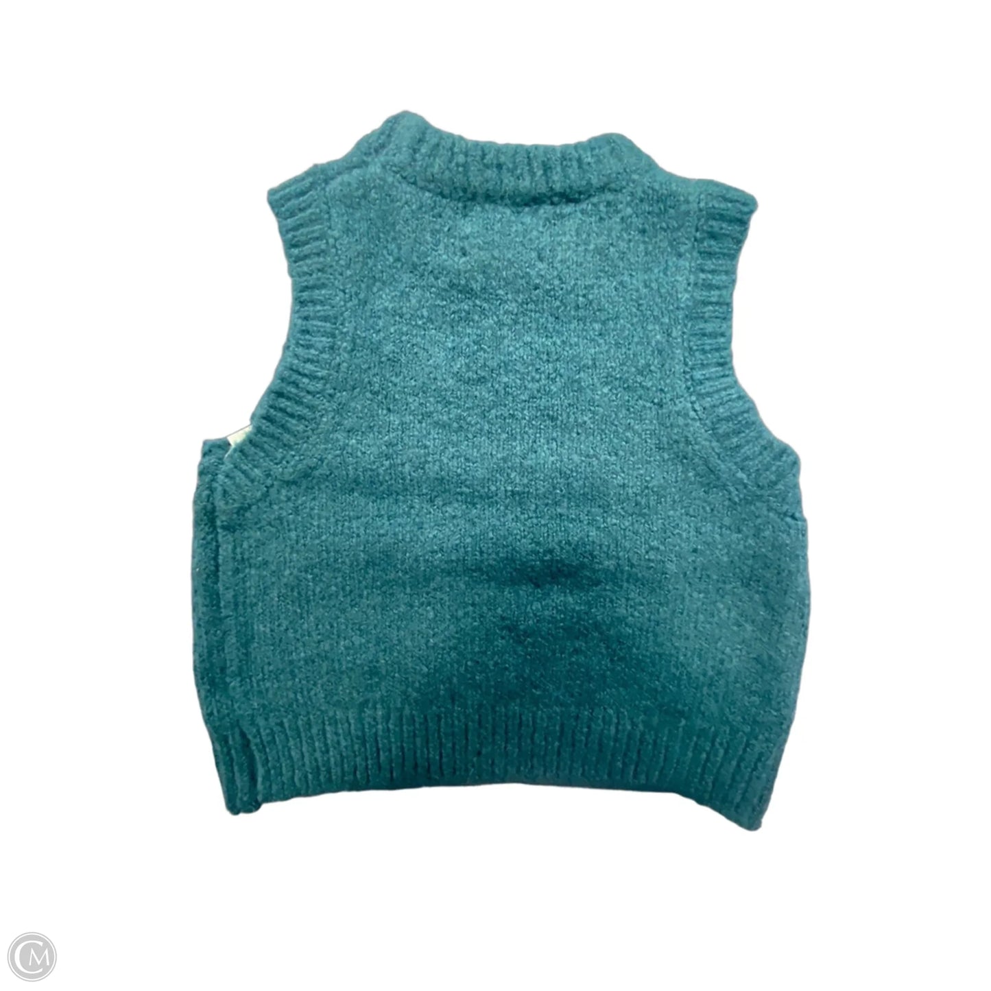 Vest Sweater By Zara In Teal, Size: S