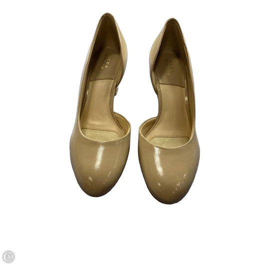Shoes Heels Wedge By Alex Marie In Beige, Size: 8.5