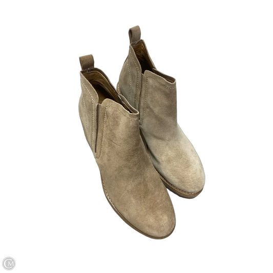 Boots Ankle Heels By Sofft In Beige, Size: 10