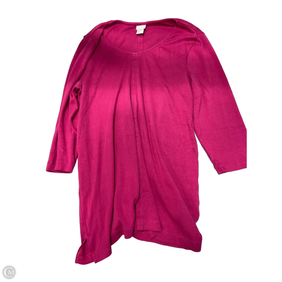 Top Long Sleeve Basic By Chicos In Pink, Size: L