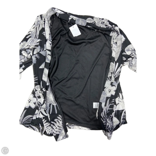Shawl By Clothes Mentor In Black & Grey, Size: Mp