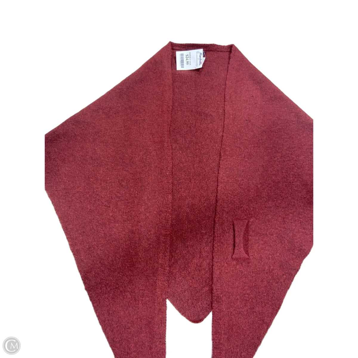 Shawl By Clothes Mentor In Red, Size: Osfm