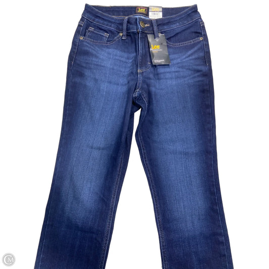 Jeans Straight By Lee In Blue Denim, Size: 2p