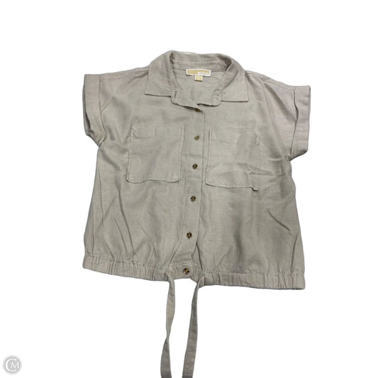 Top Short Sleeve By Michael By Michael Kors In Beige, Size: Xs