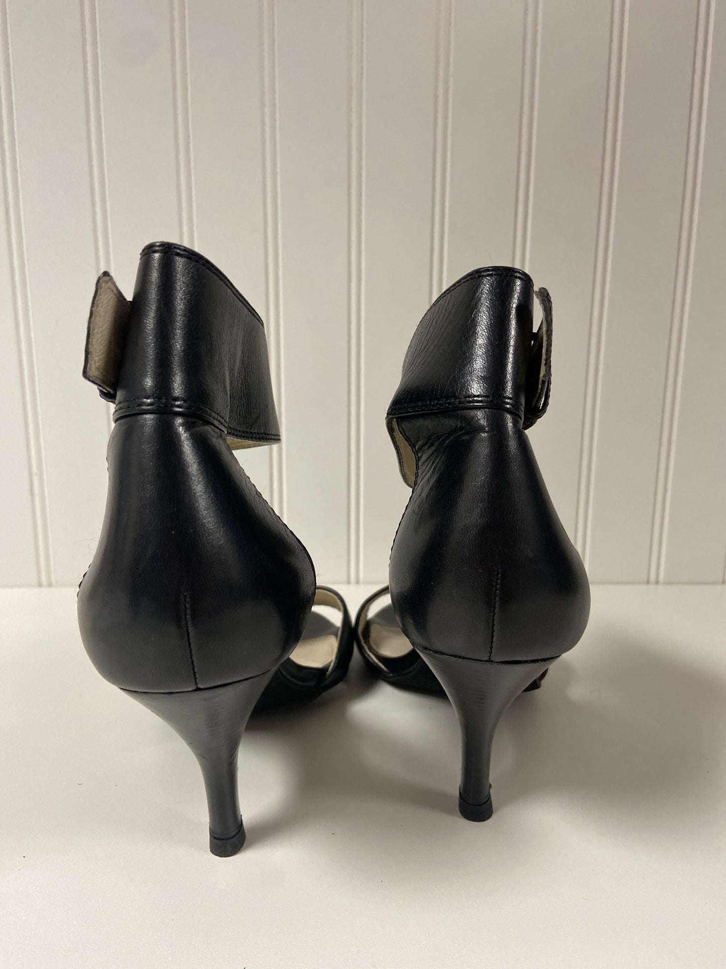 Black Sandals Heels Stiletto Michael By Michael Kors, Size 8.5