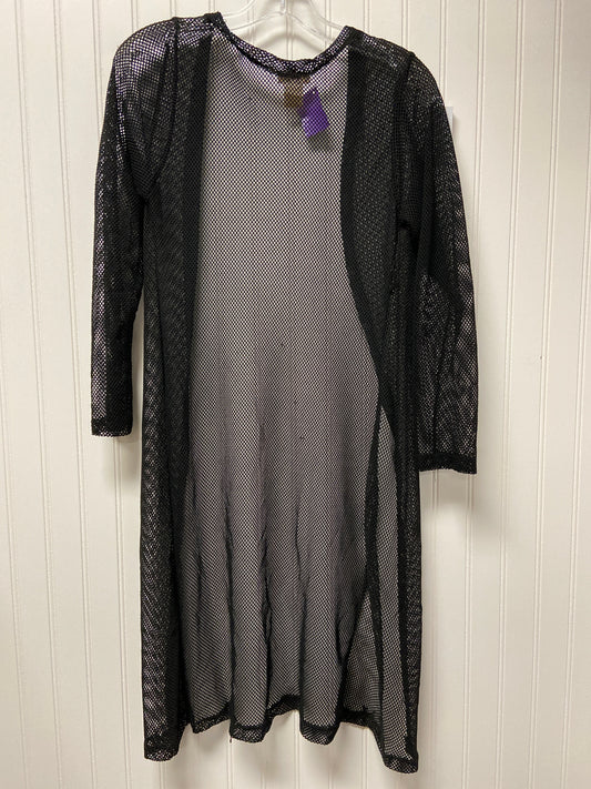 Black Swimwear Cover-up Clothes Mentor, Size M