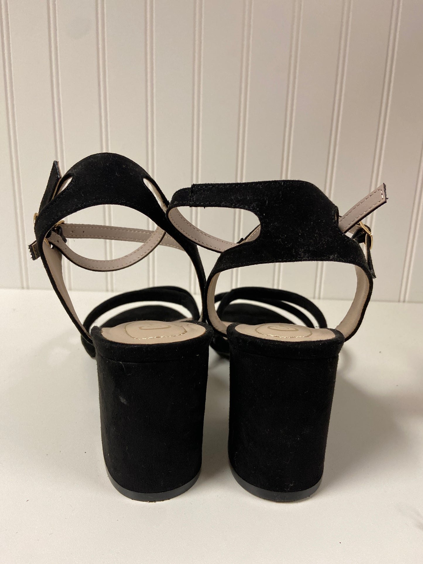 Black Sandals Heels Block Clothes Mentor, Size 10