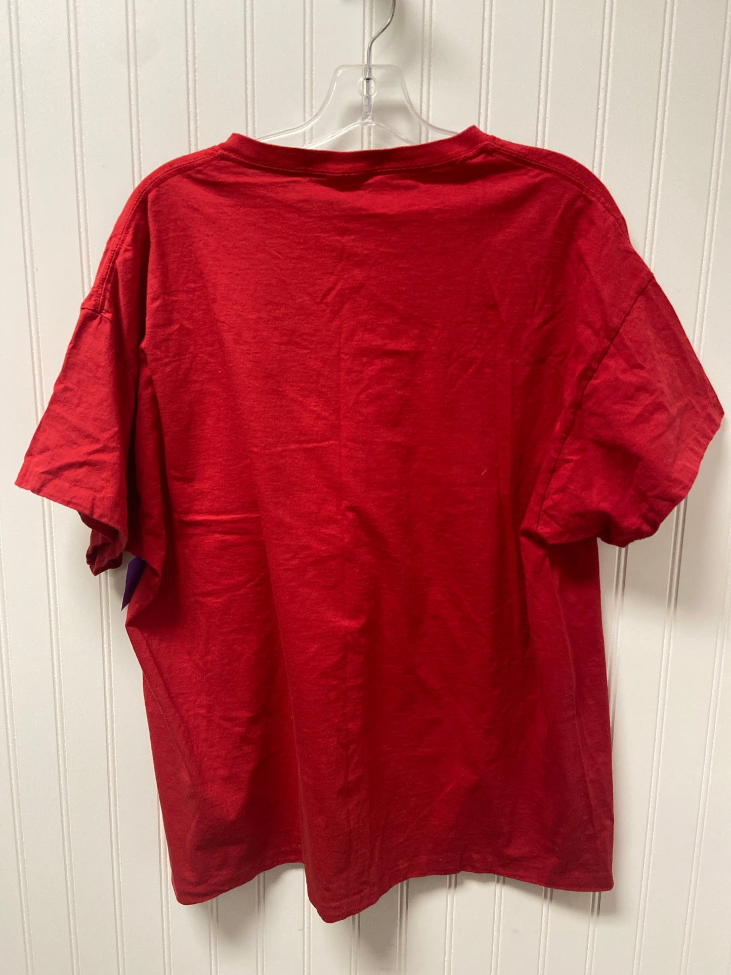 Red Top Short Sleeve Disney Store, Size Xl