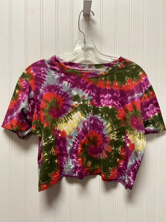 Top Short Sleeve By Clothes Mentor In Tie Dye Print, Size: Xs