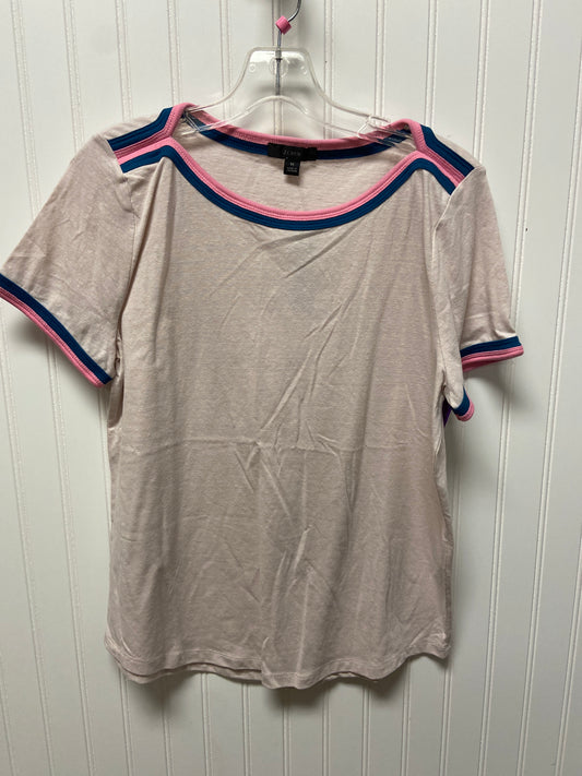 Pink Top Short Sleeve Basic J. Crew, Size M