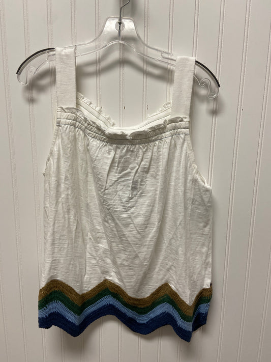 White Top Sleeveless Democracy, Size M