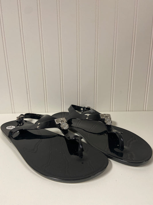 Black Sandals Designer Michael By Michael Kors, Size 10