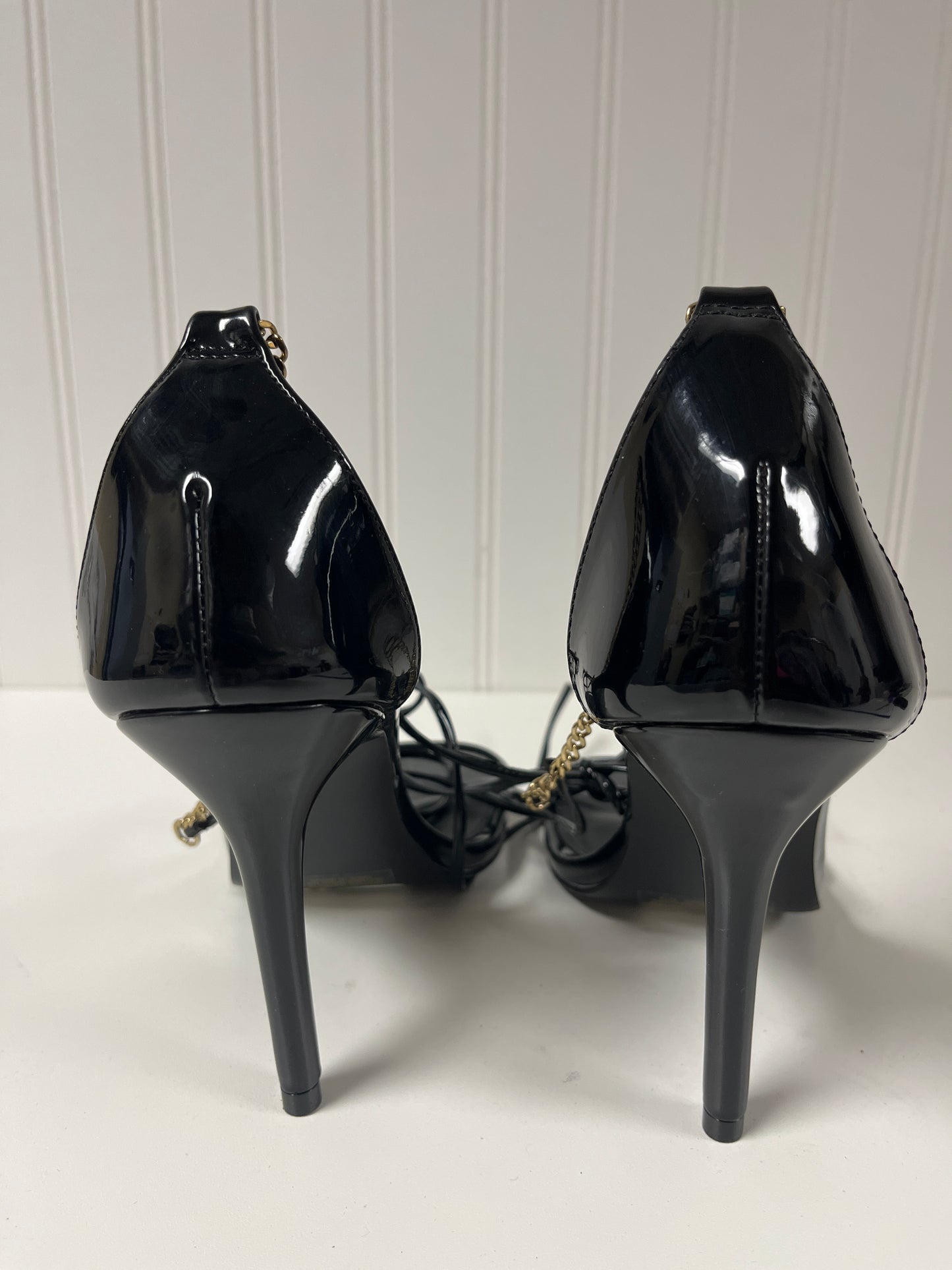 Black Sandals Heels Stiletto Steve Madden, Size 7.5