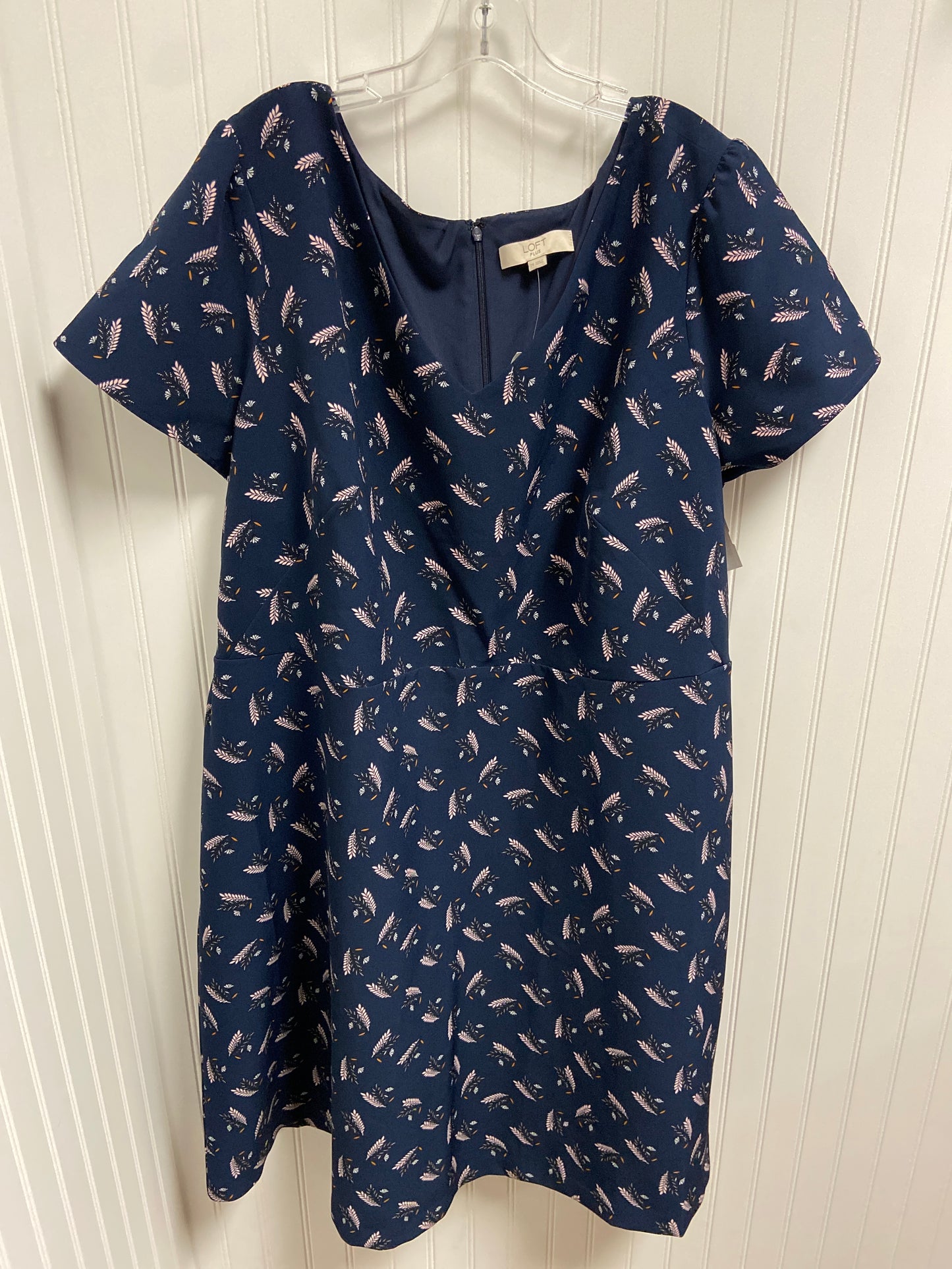 Dress Work By Loft In Navy, Size: 3x