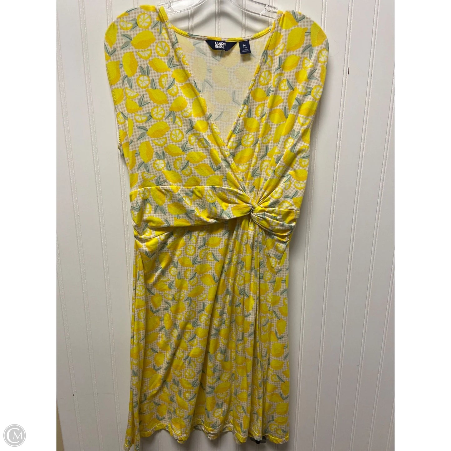 Dress Casual Short By Lands End In Yellow, Size: M