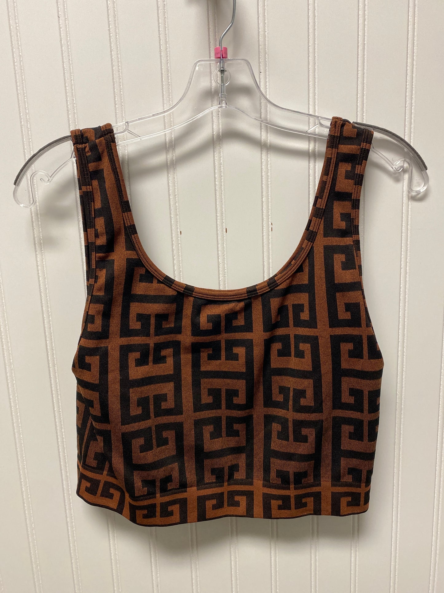 Athletic Tank Top By New Look In Brown, Size: 2x