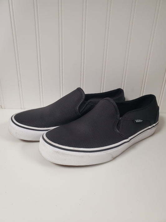 Shoes Flats By Vans In Black, Size: 7.5