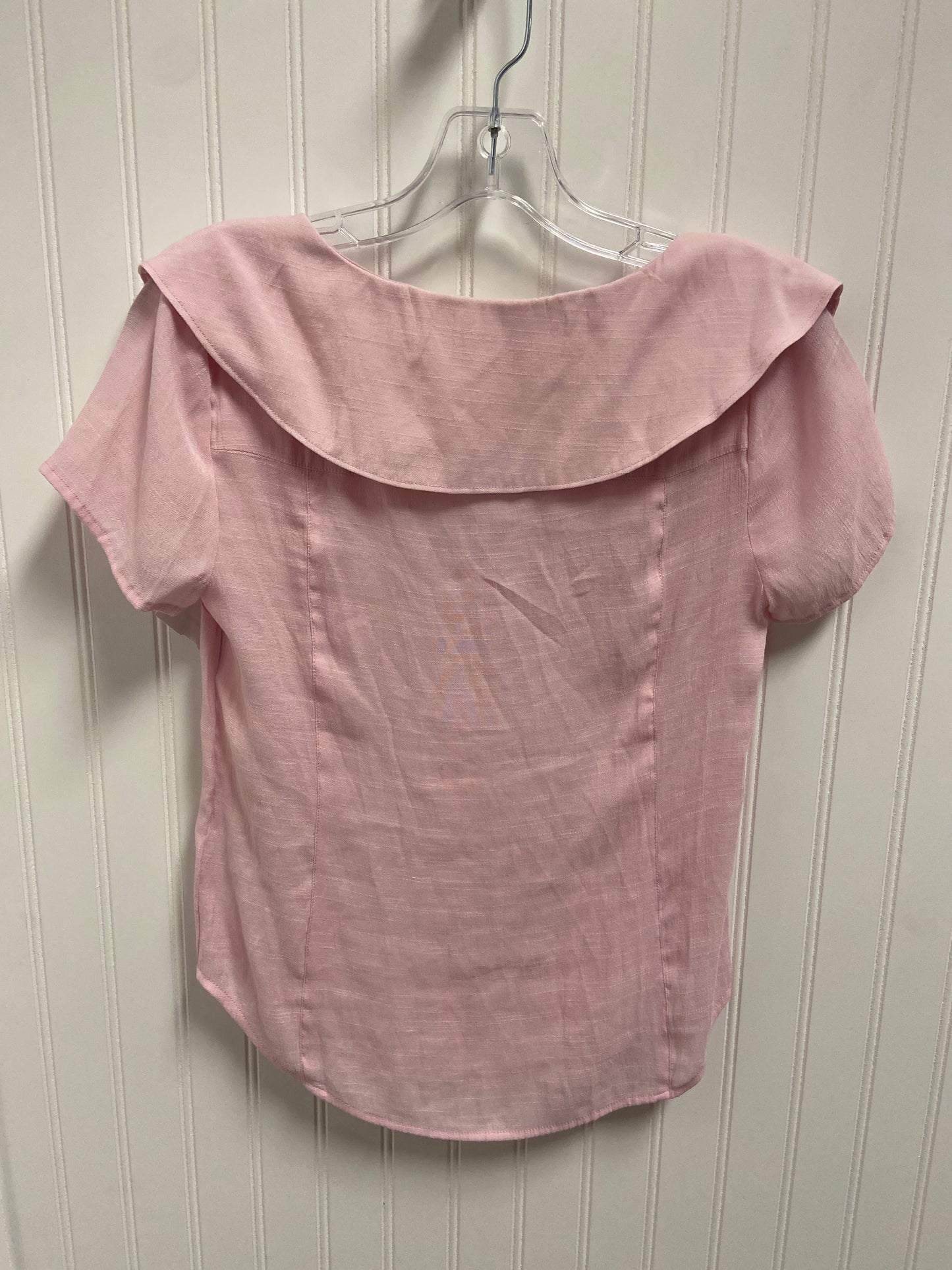 Blouse Short Sleeve By Maeve In Pink, Size: Xs